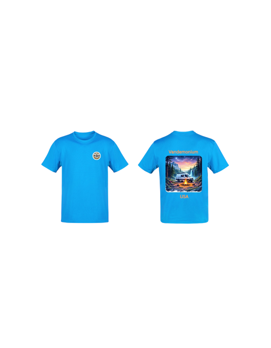 VandemoniumUSA Blue Short Sleeve Dry Fit